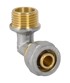 DIAMOND PEX-AL-PEX koljeno D004.3/4*20 3/4" x 20 muško, krom
